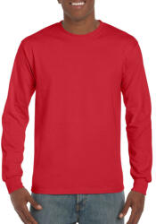 Gildan Hosszú ujjú klasszikus szabású póló, Gildan GI2400, Red-4XL (gi2400re-4xl)