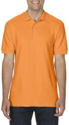 Gildan Prémium dupla piké kötésű galléros férfi póló, Gildan GI85800, Tangerine-S (gi85800ta-s)