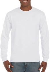 Gildan Hosszú ujjú pamut póló kerek nyakkivágással, Gildan GIH400, White-3XL (gih400wh-3xl)