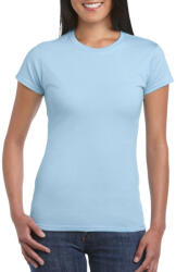 Gildan Softstyle testhez álló rövid ujjú női póló, Gildan GIL64000, Light Blue-L (giL64000lb-l)