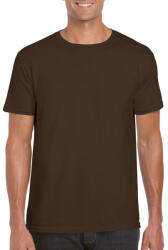 Gildan Softstyle rövid ujjú környakas póló, Gildan GI64000, Dark Chocolate-M (gi64000dc-m)