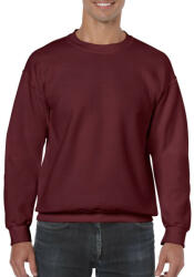 Gildan Kereknyakú körkötött pulóver, Gildan GI18000, Maroon-2XL (gi18000ma-2xl)