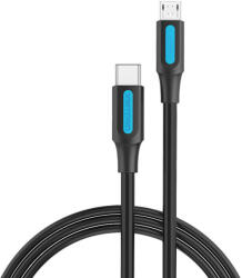 Vention USB-C 2.0 és Micro-B 2A kábel 1m Vention COVBF fekete
