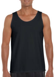 Gildan Softstyle ujjatlan férfi pamut póló, Gildan GI64200, Black-L (gi64200bl-l)