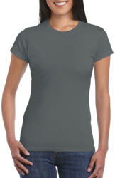 Gildan Softstyle testhez álló rövid ujjú női póló, Gildan GIL64000, Charcoal-XL (giL64000ch-xl)