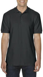 Gildan Prémium dupla piké kötésű galléros férfi póló, Gildan GI85800, Black-3XL (gi85800bl-3xl)