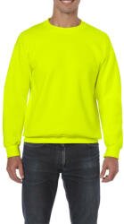 Gildan Kereknyakú körkötött pulóver, Gildan GI18000, Safety Green-2XL (gi18000sfg-2xl)