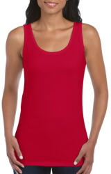 Gildan Testhez álló, oldalvarrott női trikó, Gildan GIL64200, Cherry Red-XL (giL64200cy-xl)