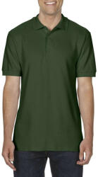 Gildan Prémium dupla piké kötésű galléros férfi póló, Gildan GI85800, Forest Green-M (gi85800fo-m)