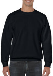 Gildan Kereknyakú körkötött pulóver, Gildan GI18000, Black-L (gi18000bl-l)