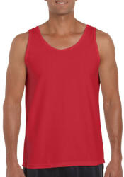 Gildan Softstyle ujjatlan férfi pamut póló, Gildan GI64200, Red-2XL (gi64200re-2xl)
