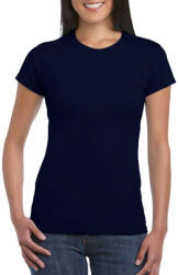 Gildan Softstyle testhez álló rövid ujjú női póló, Gildan GIL64000, Navy-XL (giL64000nv-xl)