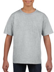 Gildan Rövid ujjú Softstyle gyerekpóló, Gildan GIB64000, RS Sport Grey-XL (giB64000sp-xl)