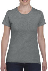 Gildan Kerknyakú karcsusított női póló, Gildan GIL5000, Graphite Heather-2XL (giL5000gph-2xl)