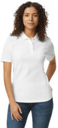 Gildan Galléros rövid ujjú karcsusított női póló, Gildan GIL64800-B3, White-2XL (gil64800-b3wh-2xl)