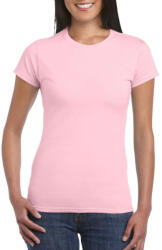 Gildan Softstyle testhez álló rövid ujjú női póló, Gildan GIL64000, Light Pink-S (giL64000lp-s)