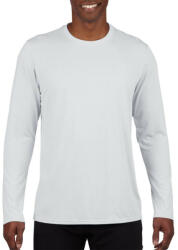 Gildan Hosszú ujjú unisex sport póló, Gildan GI42400, White-L (gi42400wh-l)