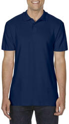 Gildan Softstyle dupla piké galléros póló, Gildan GI64800, Navy-3XL (gi64800nv-3xl)