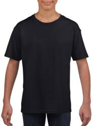 Gildan Rövid ujjú Softstyle gyerekpóló, Gildan GIB64000, Black-XL (giB64000bl-xl)