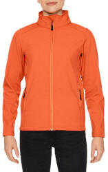 Gildan Karcsúsított softshell cipzáros női dzseki, Gildan GILSS800, Orange-4XL (gilss800or-4xl)