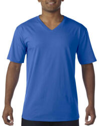 Gildan V nyakú prémium pamut póló, Gildan GI41V00, Royal-S (gi41v00ro-s)