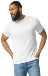 Gildan Softstyle körkötött rövid ujjú póló, Gildan GI67000, White-4XL (gi67000wh-4xl)