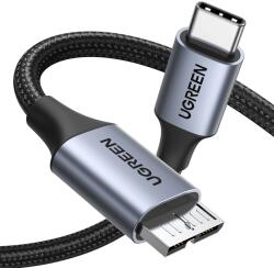 UGREEN USB C / micro USB-B 3.0 kábel Ugreen US565 5Gb/s 3A 1m - szürke