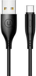 USAMS kábel U18 USB-C 2A gyorstöltés 1m fekete SJ267USB01 (US-SJ267)