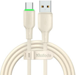 Mcdodo USB-ről USB-C kábel Mcdodo CA-4750 LED világítás 1.2m (bézs)