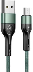 USAMS kábel fonott U55 2A micro USB 1db készlet U55 zöld 1m SJ450USBSG02 (US-SJ450)