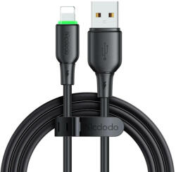 Mcdodo USB és Lightning kábel Mcdodo CA-4741 LED fény 1.2m (fekete)