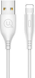 USAMS kábel U18 lightning 2A gyorstöltés 1m fehér SJ266USB02 (US-SJ266)