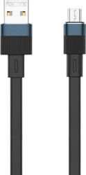 REMAX Kábel USB-mikro USB Remax Flushing, RC-C001, 1m (fekete)