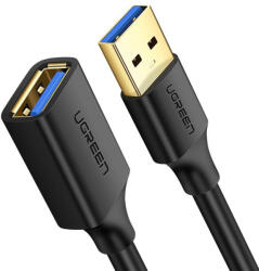 UGREEN kábel hosszabbító adapter USB 3.0 (female) - USB 3.0 (male) 1m fekete (10368)