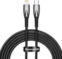 Baseus Glimmer Series kábel gyors töltéssel USB-C - Lightning 480Mb/s PD 20W 2m fekete