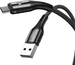 Vipfan USB és Micro USB kábel Vipfan Colorful X13, 3A, 1.2m (fekete) - bluedigital