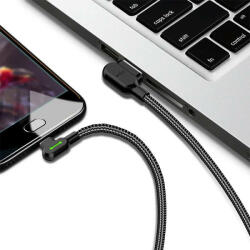 Mcdodo USB-USB-C kábel Mcdodo CA-5280 LED, 1, 2m (fekete)