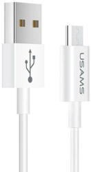 USAMS kábel U23 microUSB 2A gyorstöltés 1m fehér SJ284USB01 (US-SJ284)