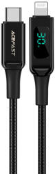 ACEFAST CABL MFI USB Type C - Lightning 1, 2 m, 30W, 3A fekete (C6-01 fekete)