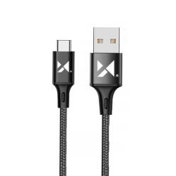 Wozinsky kábel USB - USB type-c 2, 4a 2m fekete (WUC-C2B)