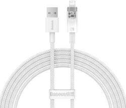 Baseus Explorer Series kábel USB - Lightning 2.4A 2 m fehér (CATS010102) - bluedigital