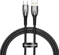 Baseus Glimmer Series gyors töltőkábel USB-A - USB-C 100W 480Mbps 1m fekete