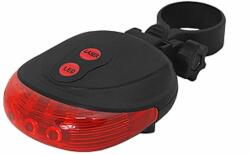  Lampa bicicleta spate, 5 leduri, cu laser, 201804