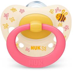 Nuk Силиконова залъгалка NUK - Signature, 18-36 месеца, Розов с картинка + кутийка за съхранение и стерилизация (10739680-Розов с картинка)