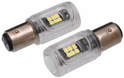  Set 2 becuri auto, cu LED, BAY15D, pentru pozitie si frana, 12V, 5W, 196817