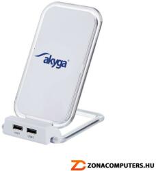 Akyga AK-QI-03 vezeték nélküli Qi 5V 1500mAh Fast Charge indukciós telefon töltő