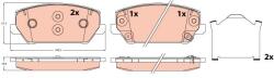 TRW set placute frana, frana disc TRW GDB2251 (GDB2251)