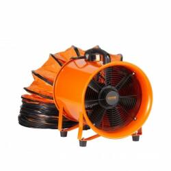 VEVOR Ventilator portabil cu tubulatura pentru extragere fum, aer fierbinte Vevor 550 W, lungime tub 10 m, 8792 m3/h, IP 44