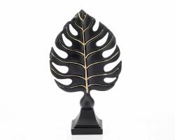 Ella Home Statueta "Leaf " Black din rasina ComfortTravel Luggage (1940)