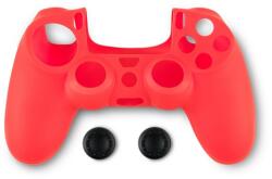 Spartan Gear 2808144 PS4 kontroller szilikon skin piros + thumb grips (2808144)